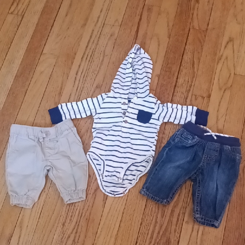 Carter's Striped Onesie And Pants Set